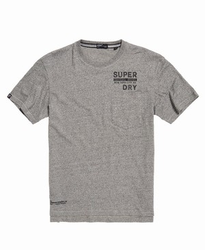 Superdry Surplus Goods Boxy Graphic Férfi Pólók Szürke | HDEAY1340